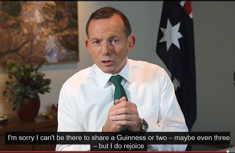 Australia: video Abbott per San Patrizio non piace a Dublino, basta stereotipi