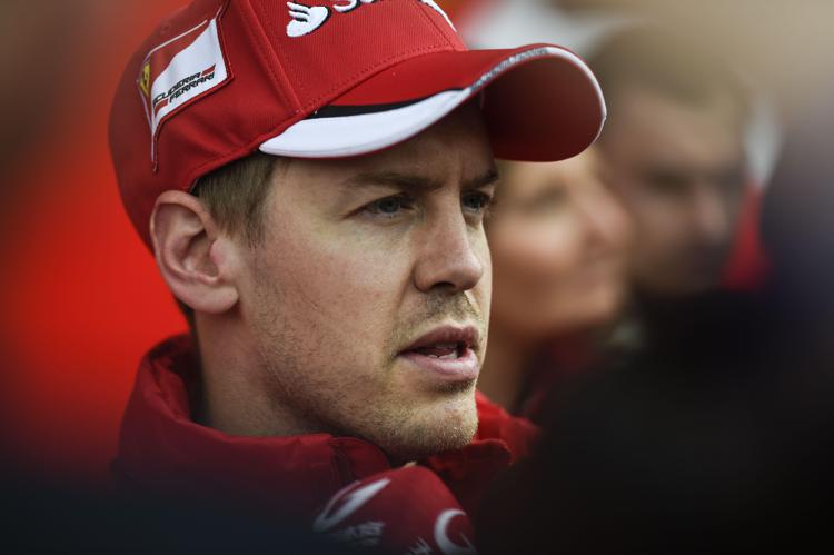 Sebastian Vettel, pilota della Ferrari  nel Gp della Cina (Foto Afp) - AFP