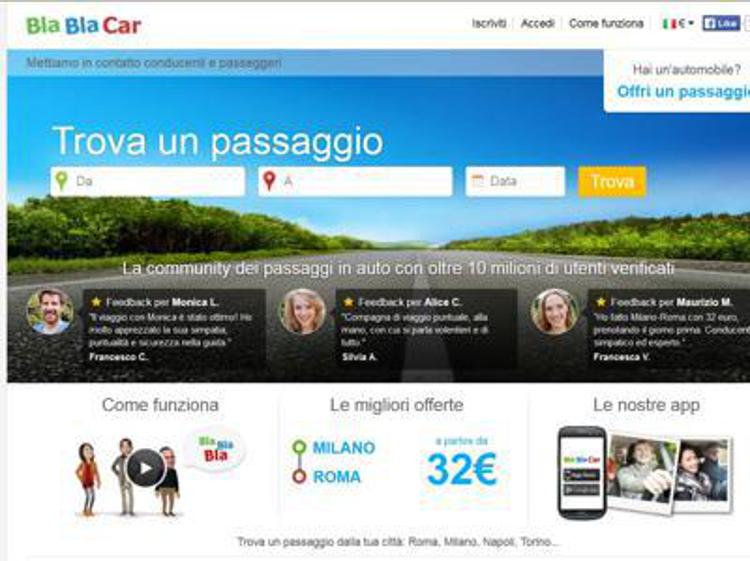 BlaBlaCar: diventa colosso, acquista tedesca Carpooling e ungherese AutoHop