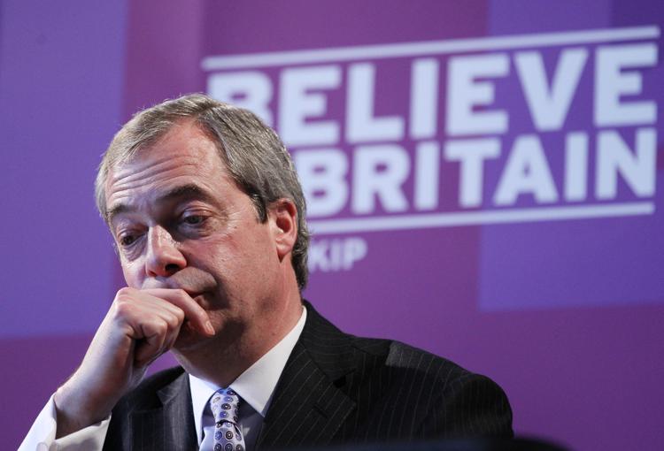 Il leader dell'Ukip Nigel Farage - (Foto AFP)