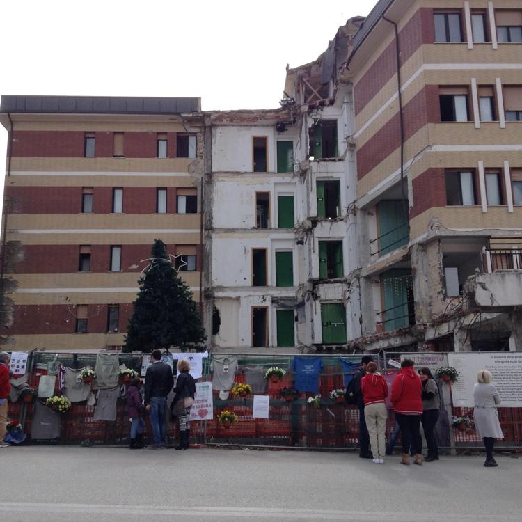 La Casa dello Studente crollata durante il terremoto dell'Aquila