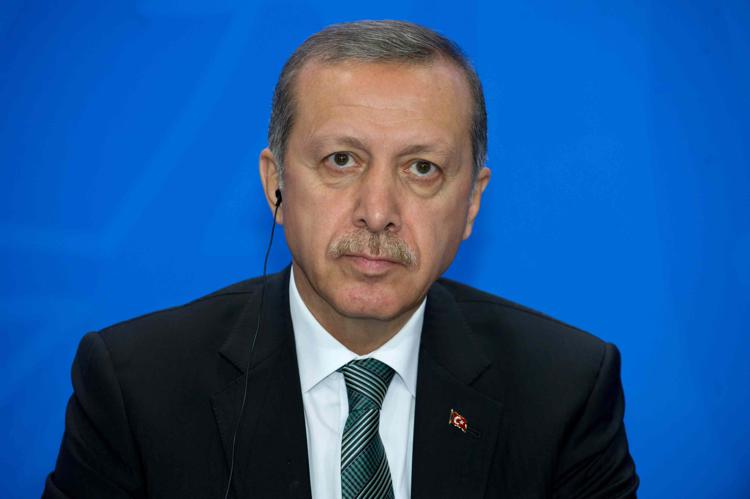 Il presidente turco, Recep Tayyip Erdogan (Foto Infophoto)