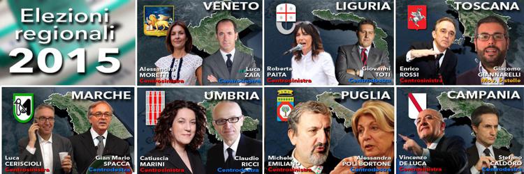 Regionali: Liguria a Toti, Campania a De Luca e Umbria a Marini. Stravincono Emiliano, Rossi e Zaia