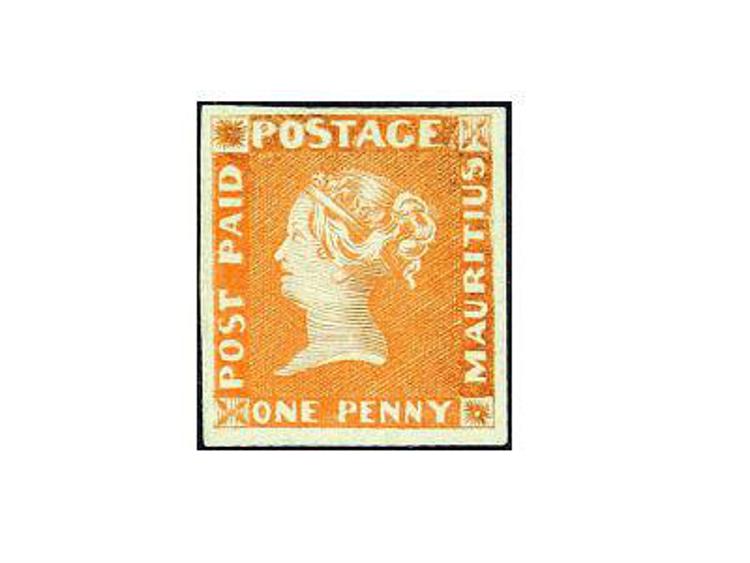 Due francobolli delle Mauritius del 1848 venduti all'asta per oltre 200mila euro