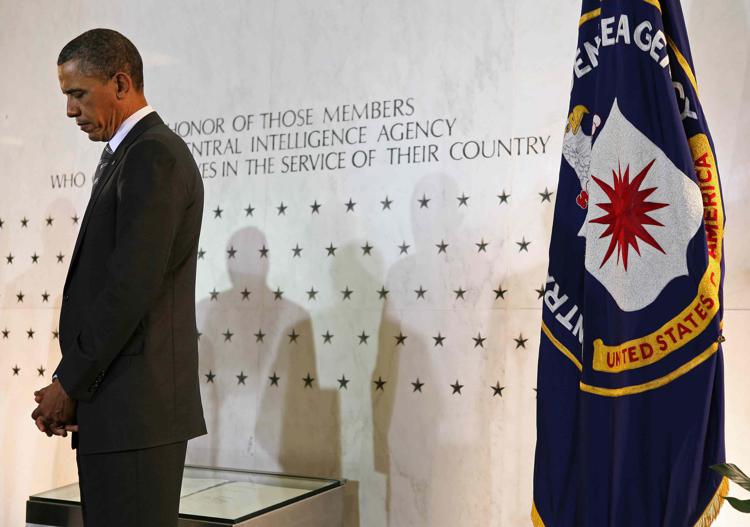 Il presidente Barack Obama in visita alla CIA (INFOPHOTO) - INFOPHOTO