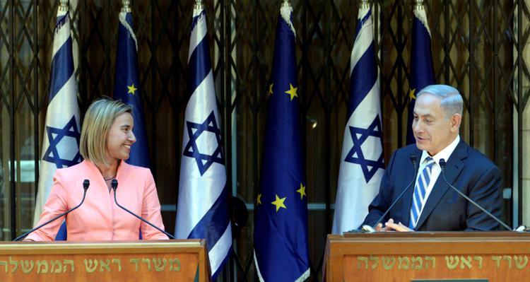  Federica Mogherini e Benyamin Netanyahu.  - (INFOPHOTO)