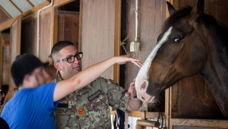 Disabili: i cavalli dell'Esercito per l'ippoterapia, al via progetto a Palermo