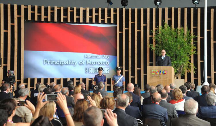 Expo: il Principe Alberto II al National Day del principato di Monaco