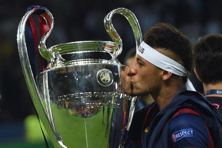 l'attaccante brasiliano del Barcellona Neymar da Silva Santos Junior (Foto Afp) - AFP