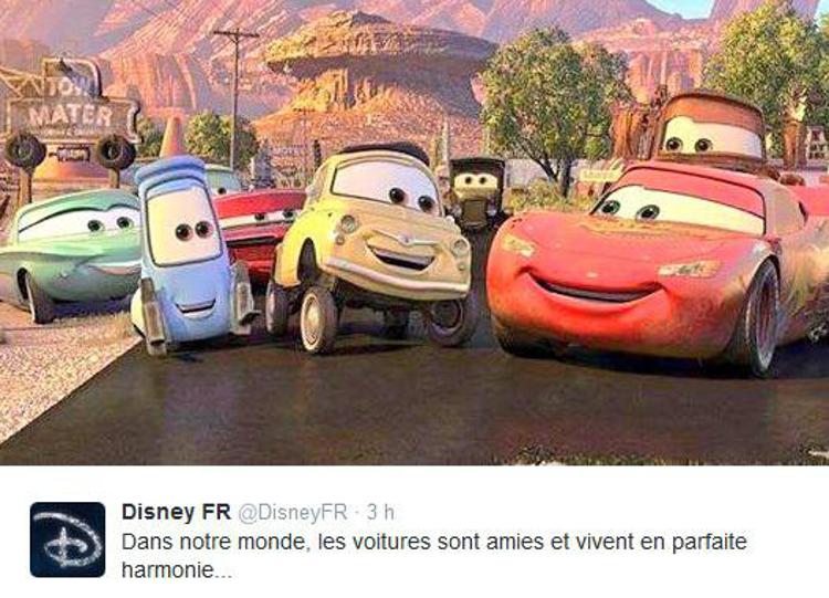 Francia: Disney su proteste taxi, nel nostro mondo macchine sono amiche