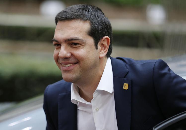 Grecia, il primo ministro Alexis Tsipras (Infophoto).