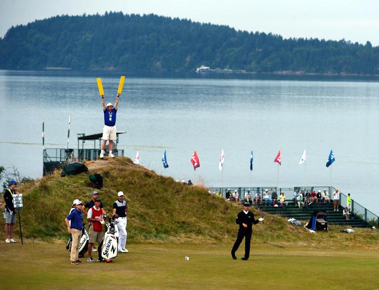 Il green del Chambers Bay Golf Club  (Infophoto) - INFOPHOTO