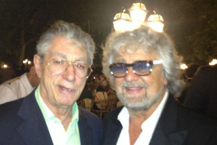 Umberto Bossi e Beppe Grillo insieme