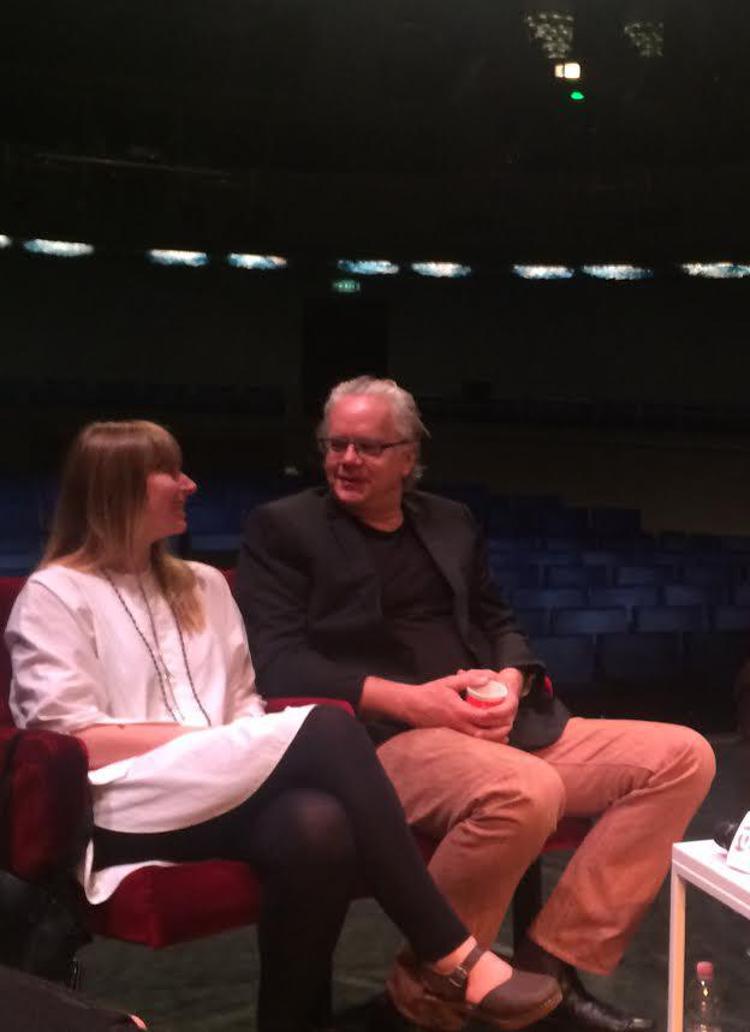 Tim Robbins alla conferenza stampa di presentazione dello spettacolo  al Teatro dell'Arte di Milano