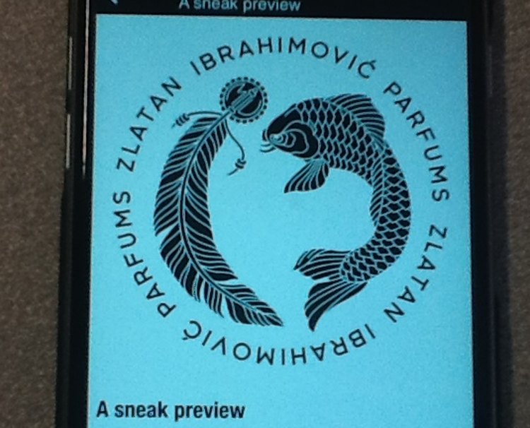 Il logo del profumo di Ibrahimovic