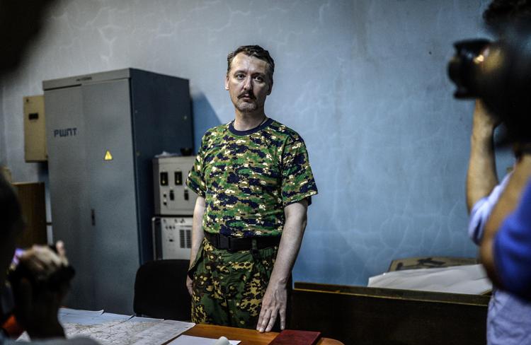 Un'immagine del 28 luglio del 2014 di Igor Strelkov (Foto Afp)