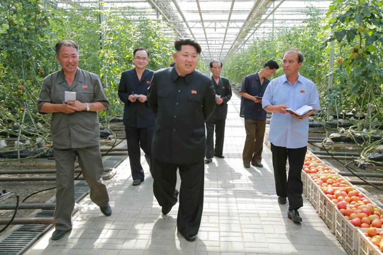Il leader nordcoreano Kim Jong-un (foto Xinhua)