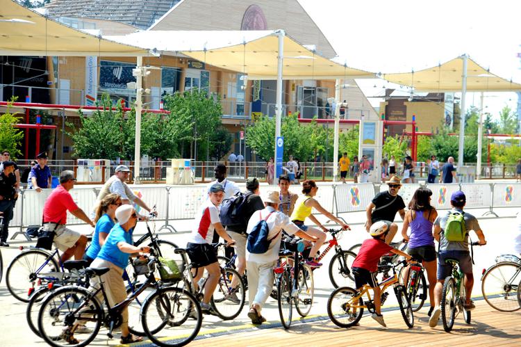 Expo: in bici lungo le Vie d'Acqua, inaugurata nuova pista ciclabile