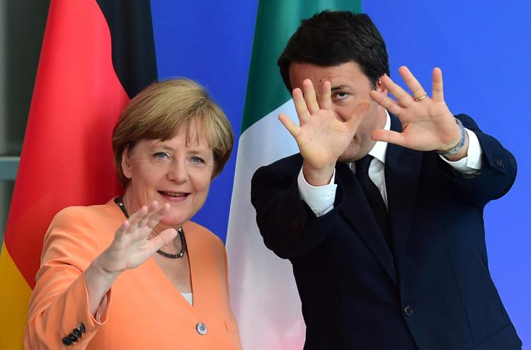 Angela Merkel e Matteo Renzi (Afp)  - AFP