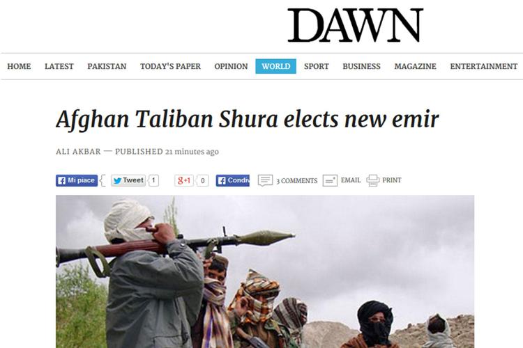 Afghanistan: media, scelto nuovo leader Talebani, è il mullah Mansur