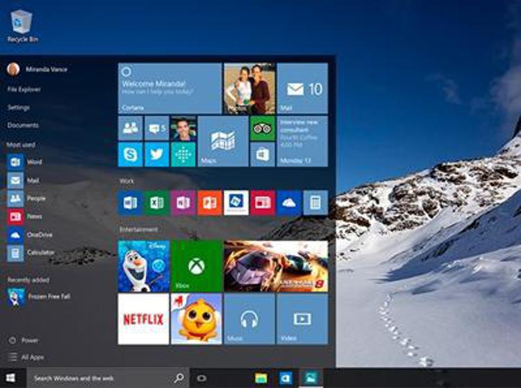 Con Windows 10 torna il menu Start
