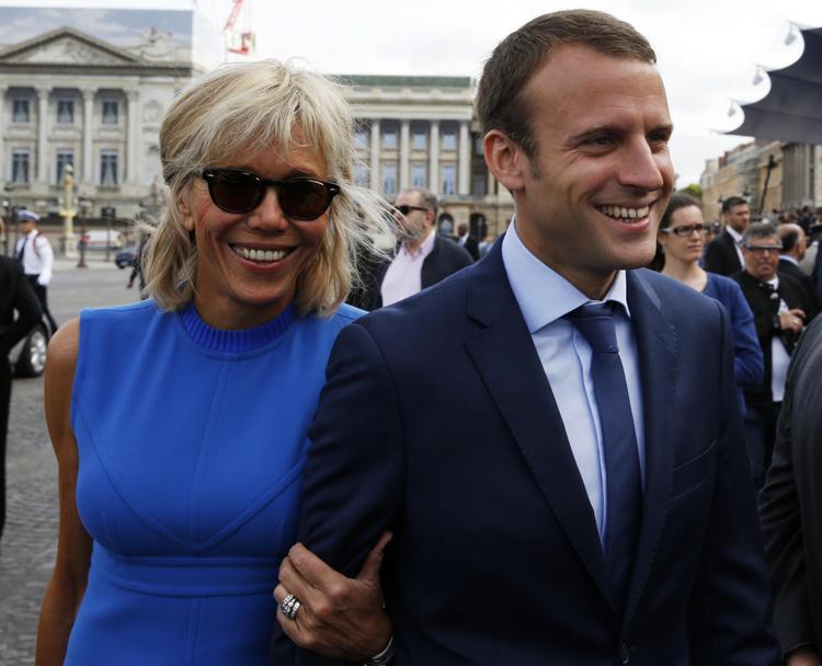Emmanuel Macron e Brigitte Trogneux (Foto Afp) - AFP