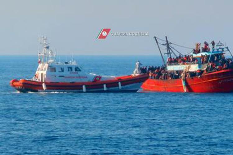 Libyan coastguard, navy save 187 migrants from burning boat