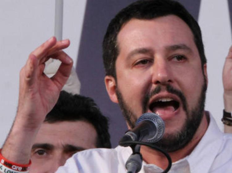 Il segretario federale della Lega Matteo Salvini (Infophoto)