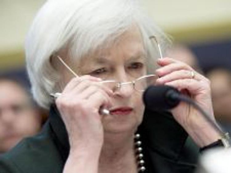 Borsa Milano rimbalza su attese tassi: la presidente Fed Janet Yellen (Infophoto) 