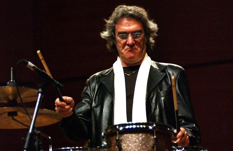 Giancarlo Golzi, batterista e fondatore dei Matia Bazar (foto Infophoto)