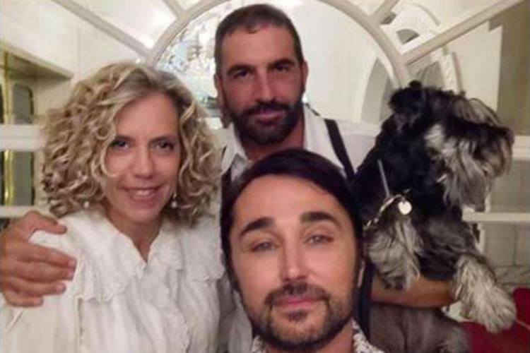 Scialpi, Monica Cirinnà e Roberto Blasi nel selfie del cantante