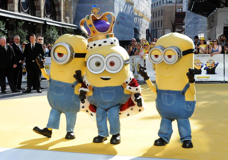 Un'immagine dello yellow carpet della premiere mondiale dei 'Minions' (Infophoto) - INFOPHOTO