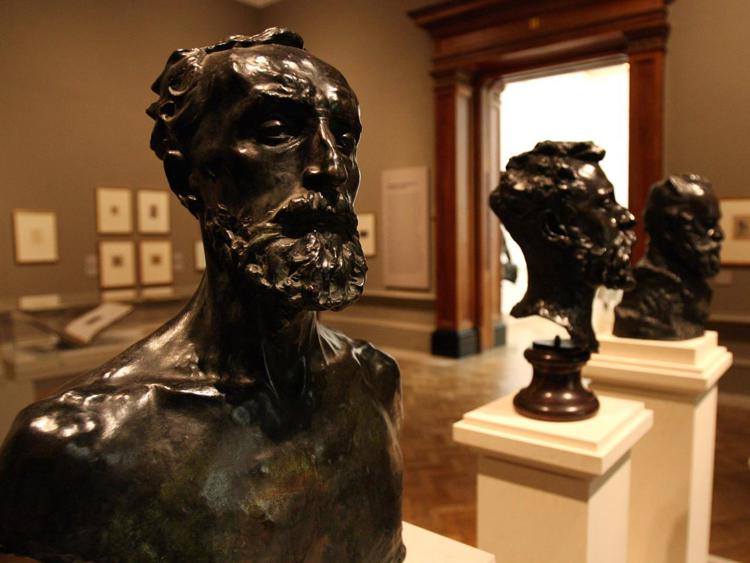 Alcuni busti scolpiti da Auguste Rodin (foto Xinhua) - XINHUA