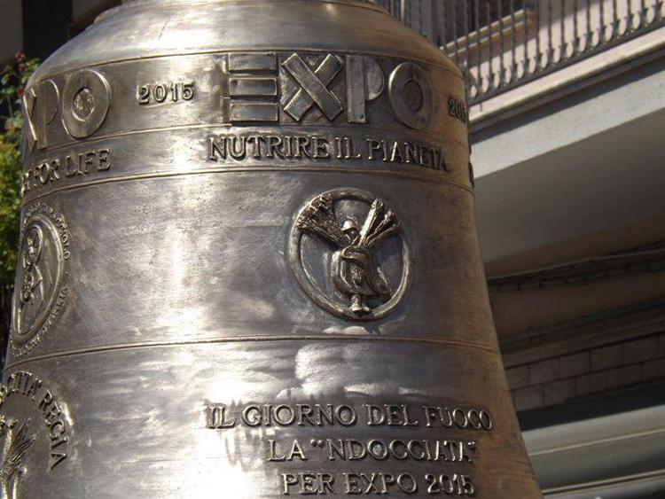 Expo: per 'Il giorno del fuoco' suona campana di 850 kg
