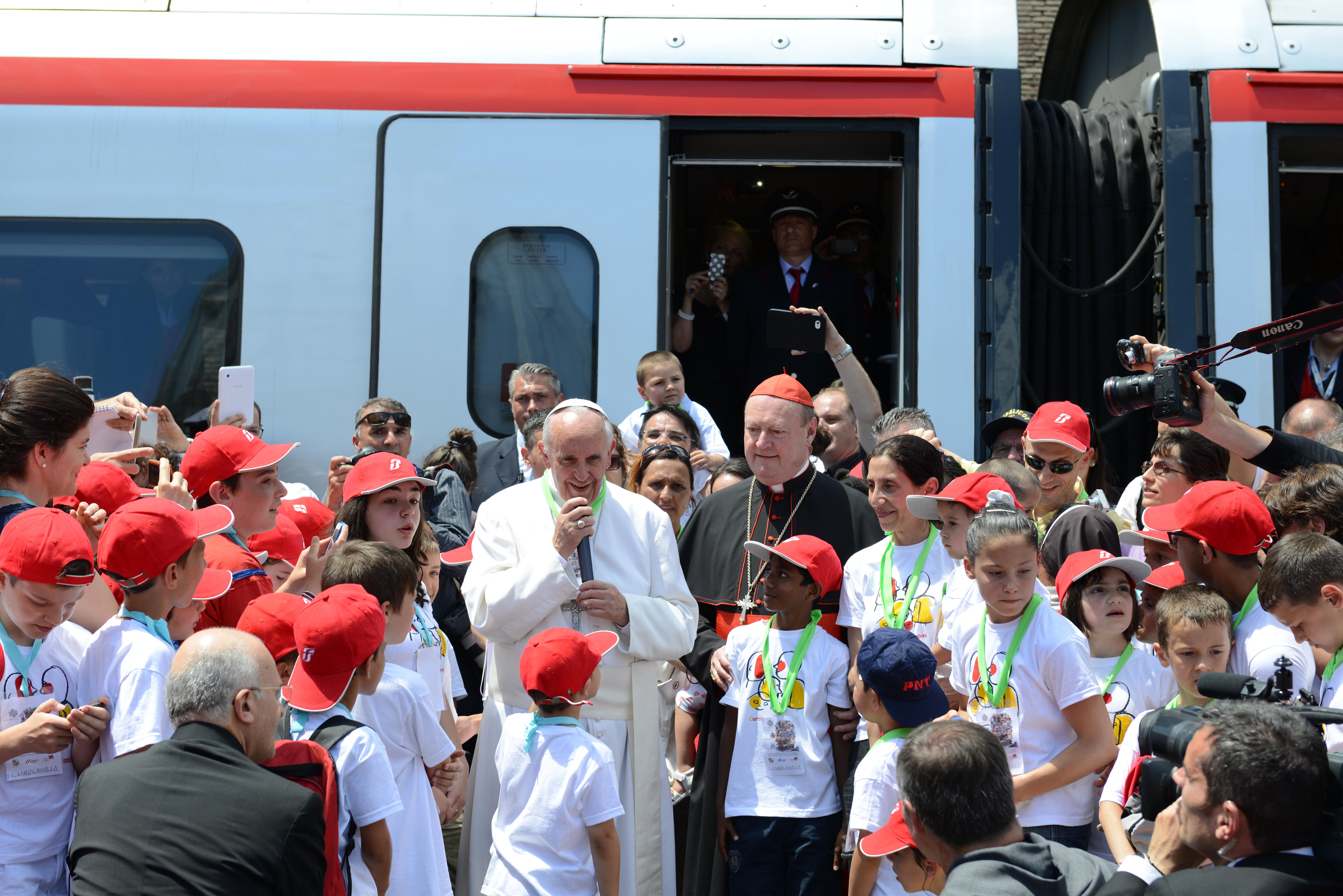 Treno dei Bambini con Papa Francesco (23 giugno 2013)  Fs Italiane