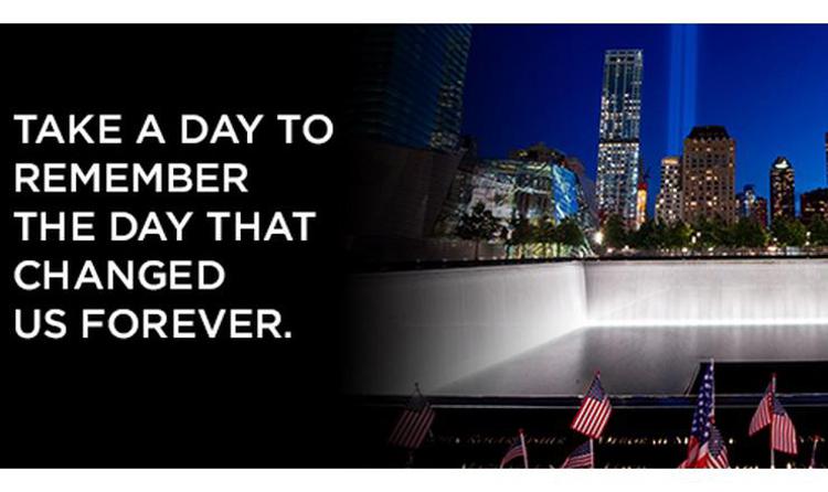Immagine tratta dall'account Twitter 9/11 Memorial