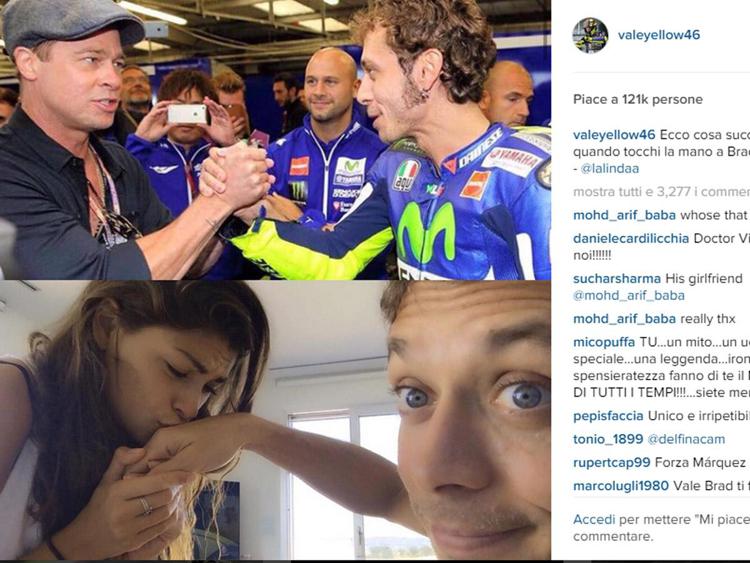 Foto da Instagram di Valentino Rossi