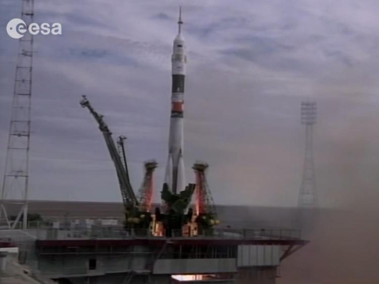 Il lancio della Soyuz diffuso dall'ESA