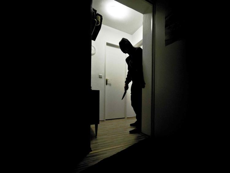 Un ladro in appartamento (Infophoto)