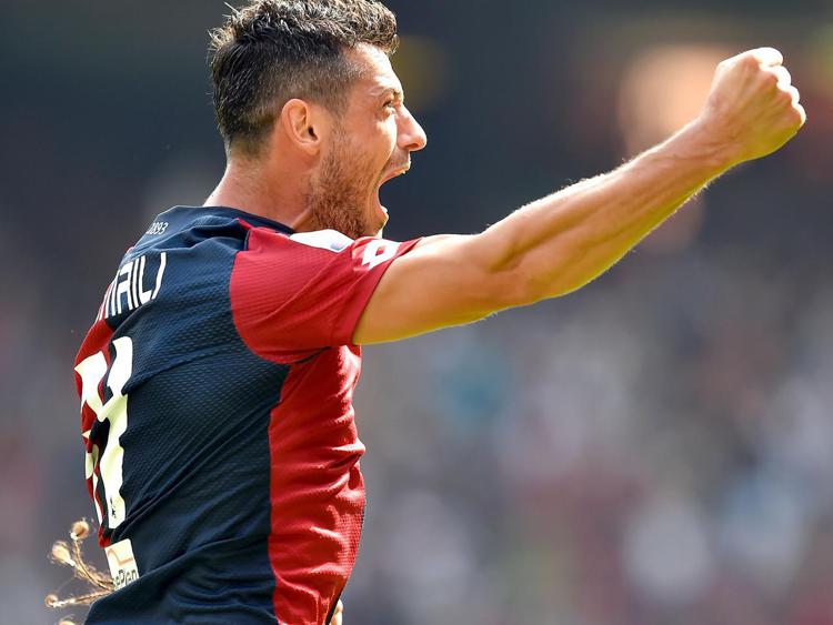 Genova, 27/09/2015 Serie A/Genoa-Milan Gol Genoa (1-0): esultanza Blerim Dzemaili - INFOPHOTO
