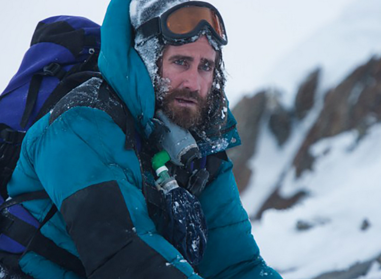 Jake Gyllenhaal in un momento di 'Everest'