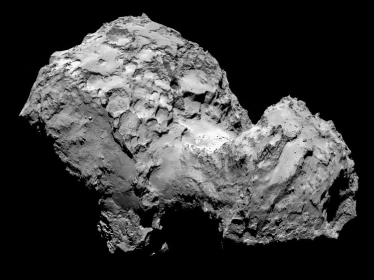 La cometa 67P studiata dalla missione Rosetta (Foto INAF)