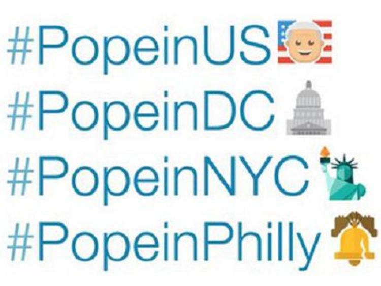 'Benvenuto in America', Twitter crea le emoji per Papa Francesco