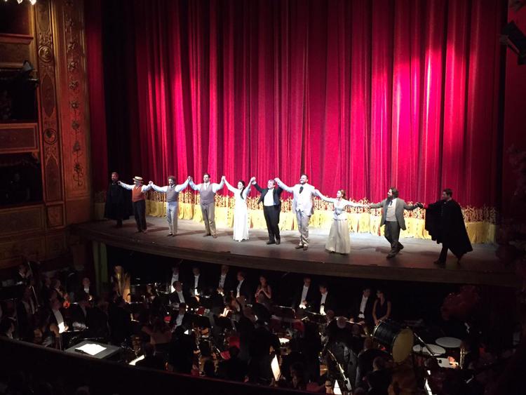 Gli applausi al cast della Boheme al Teatro Massimo