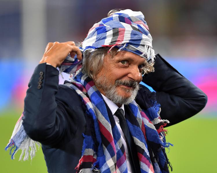 Il presidente della Sampdoria, Massimo Ferrero (Foto Infophoto) - INFOPHOTO