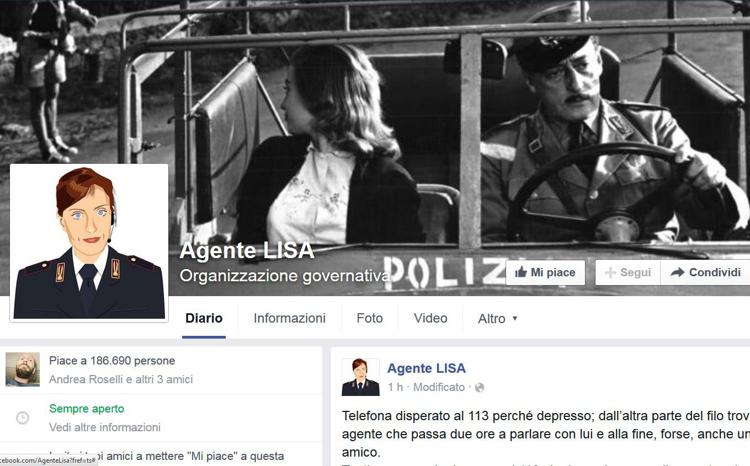 Polizia: sempre più 'social', per Agente Lisa più di 185mila 'mi piace' su Fb