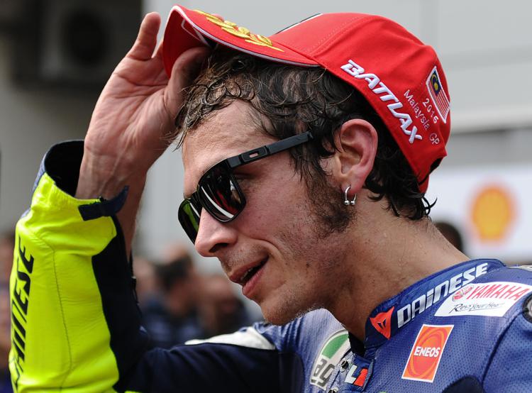 Valentino Rossi al termine del Motogp di Malesia - Foto Afp  - AFP
