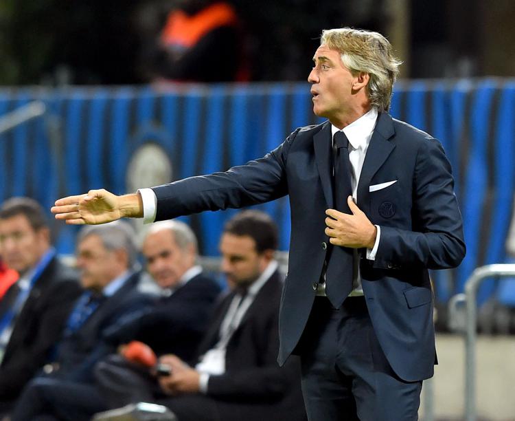 Il tecnico dell'Inter, Roberto Mancini, (Foto Infophoto)  - INFOPHOTO