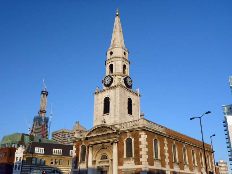 La chiesa di St George the Martyr a Londra (foto Google Maps)