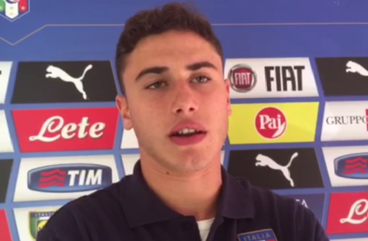 Il difensore esterno del Milan e dell'Under 21 azzurra, Davide Calabria